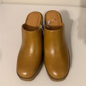 Universal Thread Brown Leather Mules